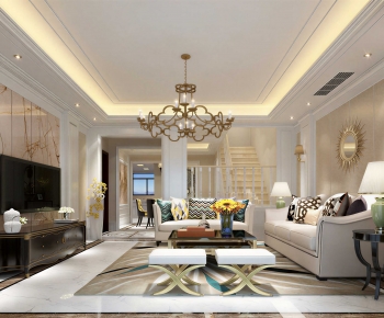 American Style A Living Room-ID:146523953