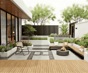 Modern Courtyard/landscape-ID:126108889