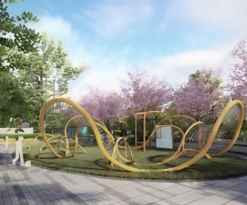 Modern Park Landscape-ID:694051982