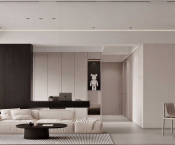 Modern A Living Room-ID:664470917