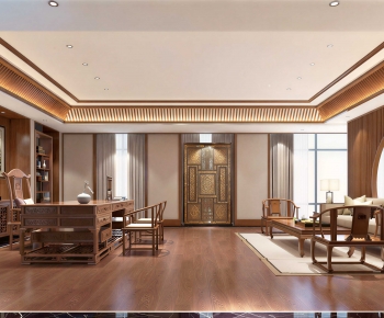 New Chinese Style Manager's Office-ID:135011919