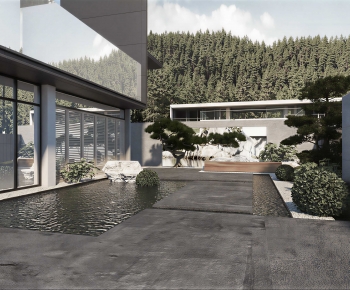 Modern Courtyard/landscape-ID:983865027