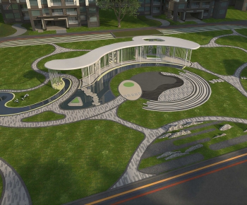 Modern Park Landscape-ID:118875036