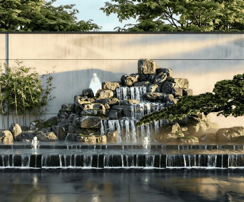 Modern Rockery Waterscape-ID:310914049