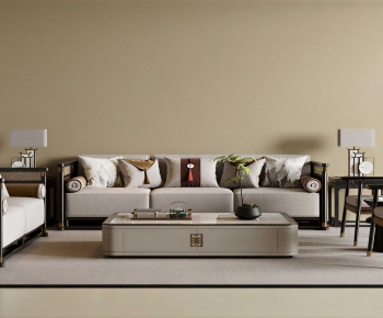 New Chinese Style Sofa Combination-ID:222402101