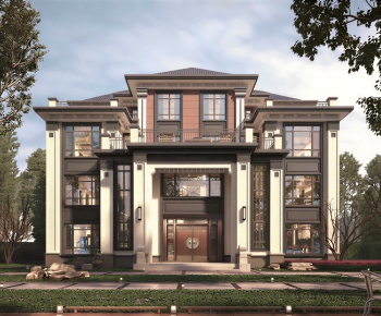 New Chinese Style Detached Villa-ID:500591045