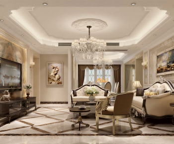 European Style A Living Room-ID:884136924
