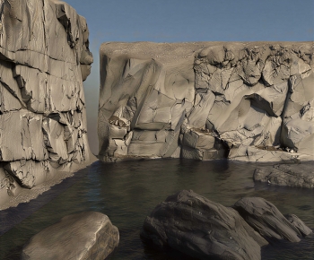 Modern Rockery Waterscape-ID:116806983