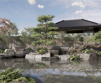 New Chinese Style Courtyard/landscape-ID:997302066