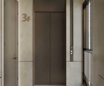 Modern Office Elevator Hall-ID:165169277