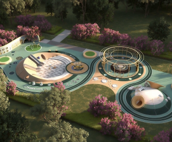 Modern Park Landscape-ID:428375961