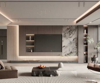 Modern A Living Room-ID:281229063