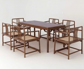 New Chinese Style Dining Table And Chairs-ID:945612916