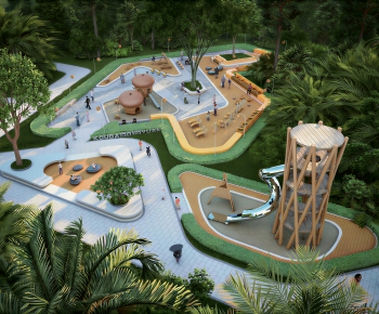 Modern Park Landscape-ID:158776041
