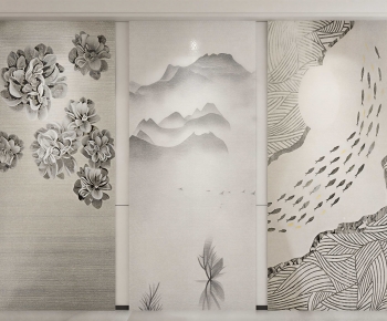 New Chinese Style Wall Panel-ID:547187098