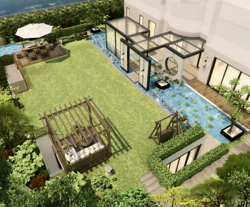 Modern Courtyard/landscape-ID:857968098