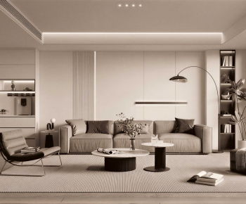 Modern A Living Room-ID:836952928