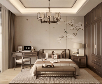 New Chinese Style Bedroom-ID:234827047