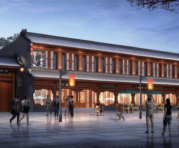 New Chinese Style Commercial Street-ID:569097044