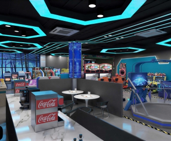 Industrial Style Internet Cafe-ID:457285886