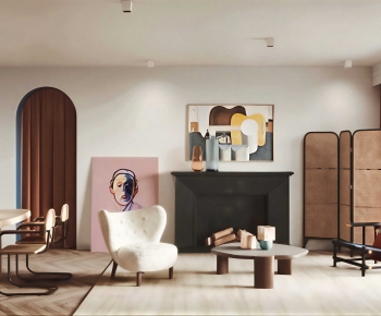 Modern A Living Room-ID:458044056
