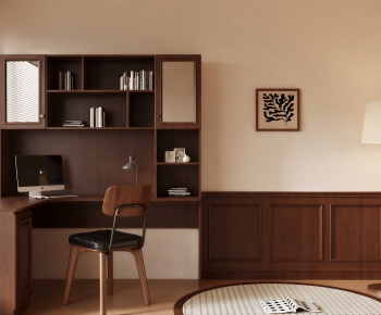 Modern Computer Desk And Chair-ID:192616945