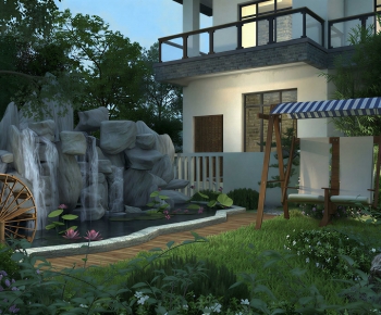 Modern Courtyard/landscape-ID:448060042