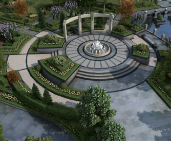 Modern Park Landscape-ID:435312997