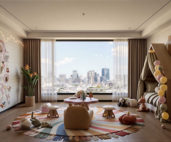 Modern Children's Room Activity Room-ID:577358011