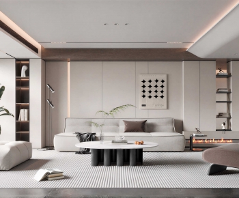 Modern A Living Room-ID:489434961