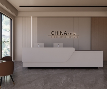 Modern Office Reception Desk-ID:146764046