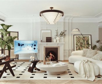 Modern A Living Room-ID:363898042