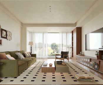 Modern A Living Room-ID:882381928