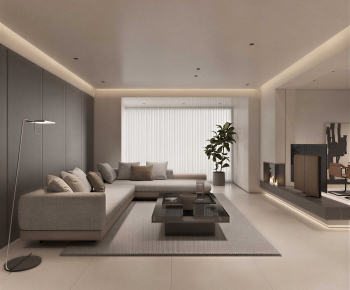 Modern A Living Room-ID:104625944