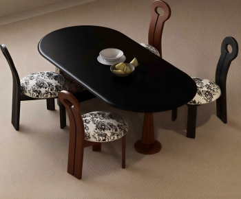 French Style Dining Table And Chairs-ID:152070058