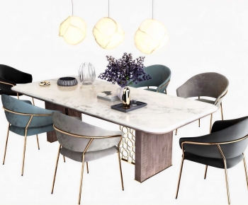 Modern Dining Table And Chairs-ID:751158951