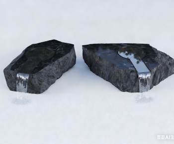 New Chinese Style Rockery Waterscape-ID:644990927