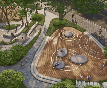 Modern Park Landscape-ID:299776086