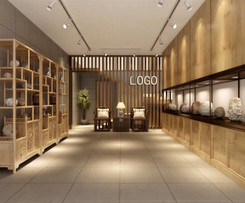 New Chinese Style Exhibition Hall-ID:883016111