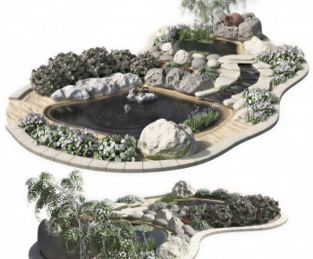 Modern Rockery Waterscape-ID:623384001