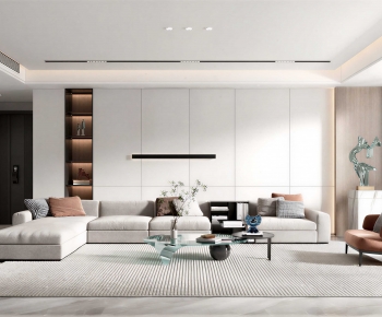 Modern A Living Room-ID:358376039