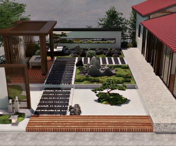 Modern Courtyard/landscape-ID:690457117
