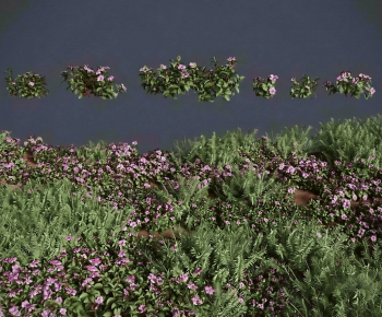 Modern Flowers And Grass-ID:378770112