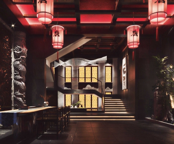 New Chinese Style Lobby Hall-ID:554660083
