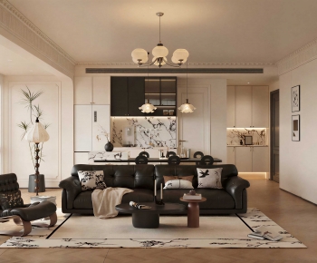 French Style A Living Room-ID:771121039
