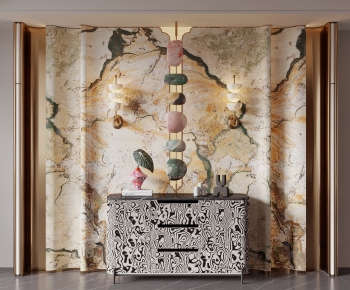 Modern Entrance Cabinet-ID:954142096