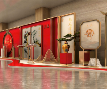 New Chinese Style Exhibition Hall-ID:699383979