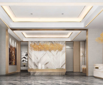 Modern Office Reception Desk-ID:298495055