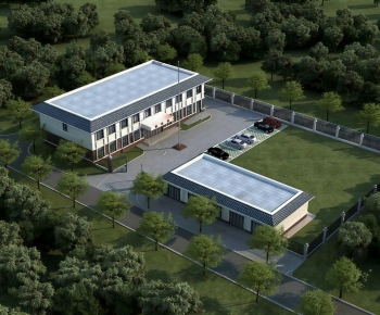 Modern Architectural Bird's-eye View Planning-ID:985870424