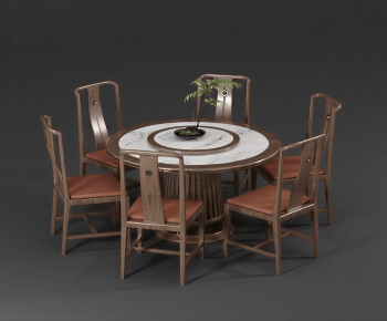 New Chinese Style Dining Table And Chairs-ID:916120054